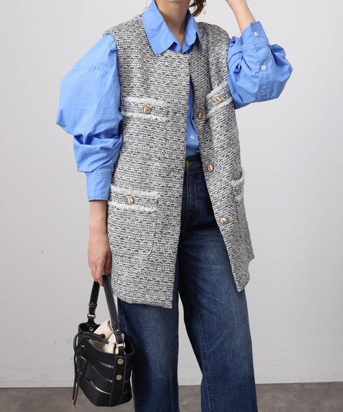 「Chez toi」 ベスト FREE オレンジ レディース_画像2