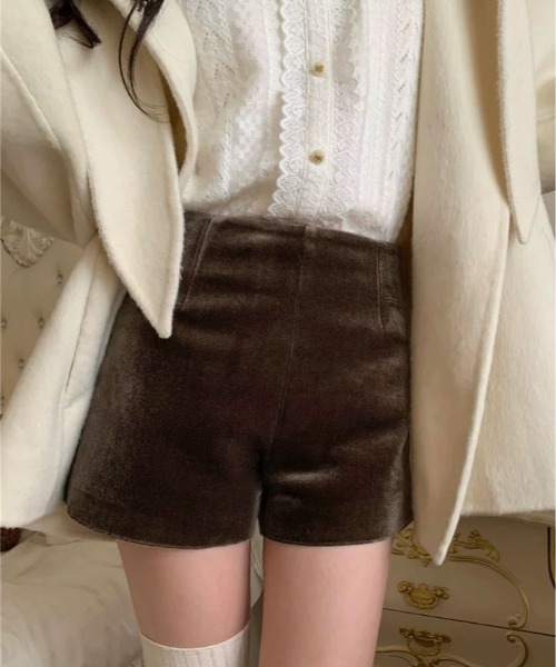 パンツ ベロアタッチ ハイウエスト ショート レディース : ZOZOTOWN パンツ ベロアタッチ ハイウエスト ショート レディース : ZOZOTOWN