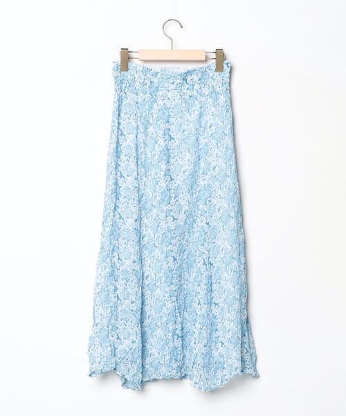 「NE QUITTEZ PAS!」 レースフレアスカート - ブルー レディース_画像2