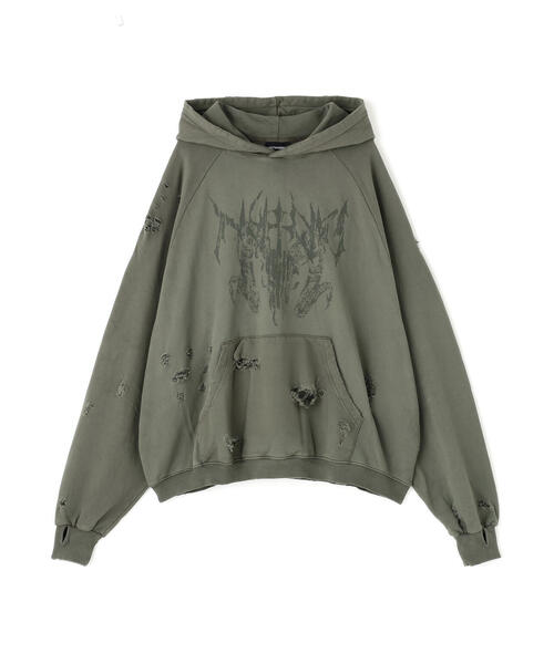 NOT4NERD パーカー NOT4NERD/ノットフォーナード/Destroyed Pigment