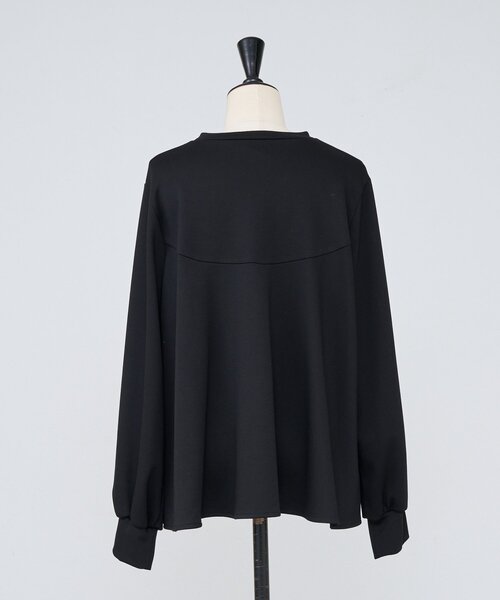 BEARDSLEY ★新品未使用タグ付きブラック フレア長袖トップス BEARDSLEY（ビアズリー） tシャツ フレアプルオーバー レディース