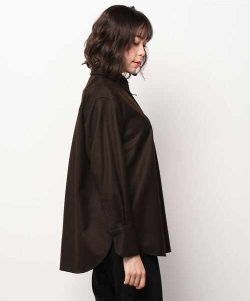 「LOEFF」 長袖シャツ 1 ターコイズブルー レディース_画像2