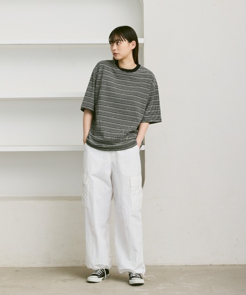 「flaner」 半袖Tシャツ LARGE ブラック レディース_画像6