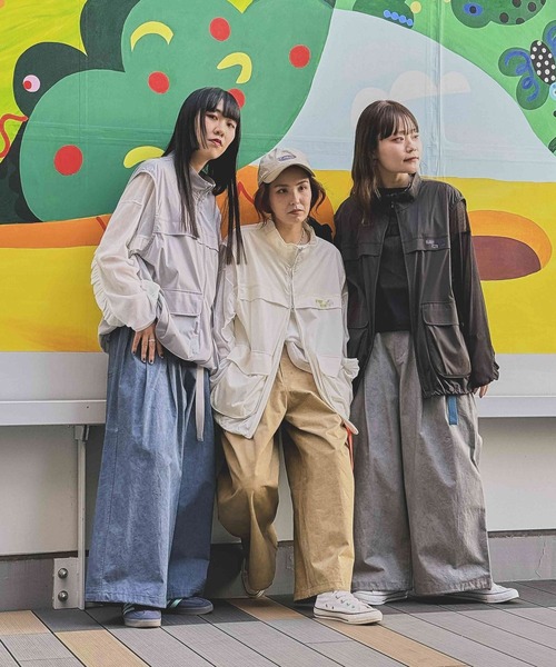 「niko and...」 チノパンツ LARGE チャコール レディース_画像4