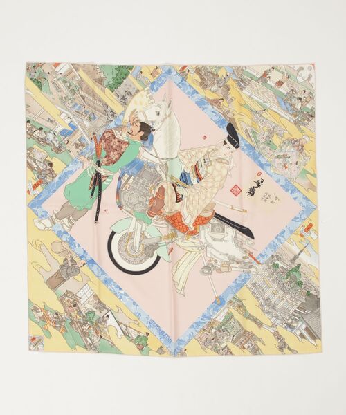 HERMES（エルメス） Les Artisans D'Hermes シルクスカーフ - ピンク