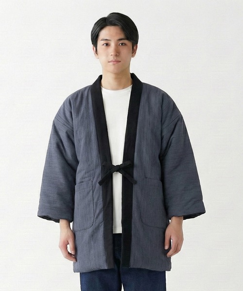 KYOETSU（京越） コート ジャケット リバーシブルフリース半纏 しじら