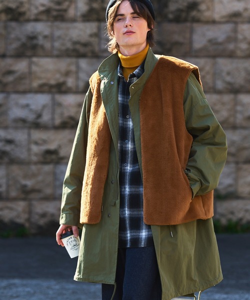 EMMA CLOTHES（エマクローズ） モッズコート L オリーブ メンズ