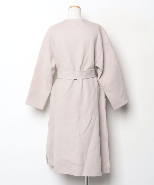 「Sono」 ノーカラーコート 1 ピンク レディース_画像2