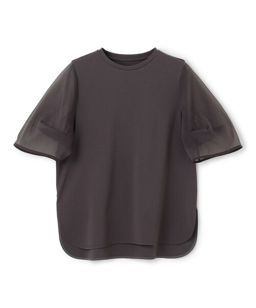 「UNFILO」 半袖カットソー LARGE ベージュ レディース_画像9