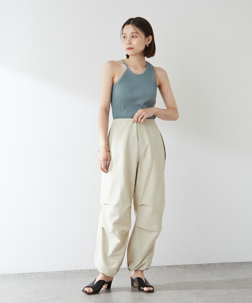 「Omekashi」 イージーパンツ FREE ホワイト レディース_画像7