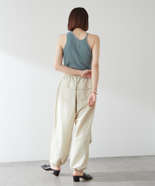 「Omekashi」 イージーパンツ FREE ホワイト レディース_画像9