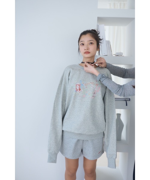 Smyeon トレーナー スウェット Graphic crewneck sweat tops