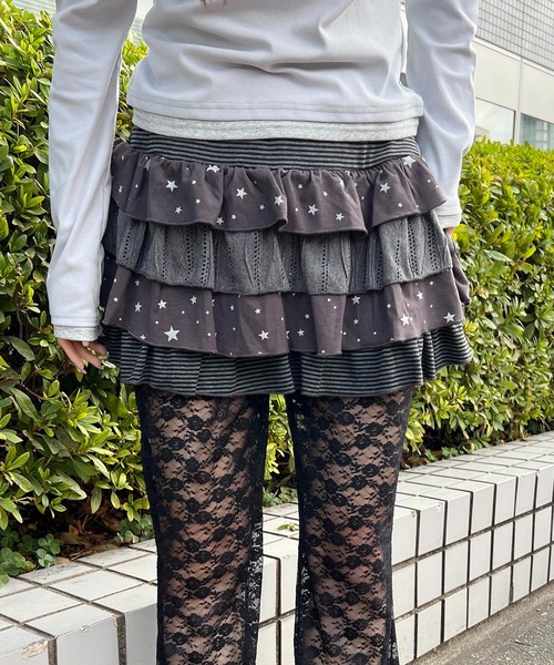 WC スカート スターアソートティアードミニスカート : ZOZOTOWN Yahoo