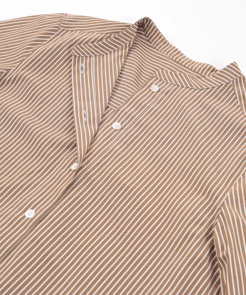 「ur's」 長袖ブラウス L グリーン系その他 レディース_画像5