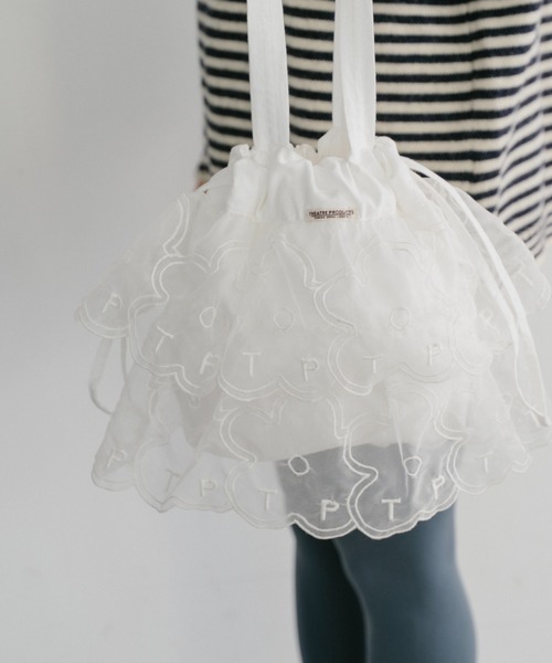 シアタープロダクツ 花柄鞄 。 極美品】シアタープロダクツ フラワー刺繍 トートバッグ ブラック 別注