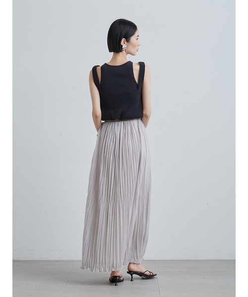 「MIESROHE」 プリーツスカート 0 ブラック レディース_画像5