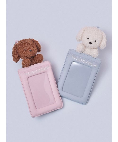 【美品】ジェラートピケ トイプードル ジャガードマルチカバー ジェラートピケ パウダーDOG3柄ジャガードマルチカバー トイプードル