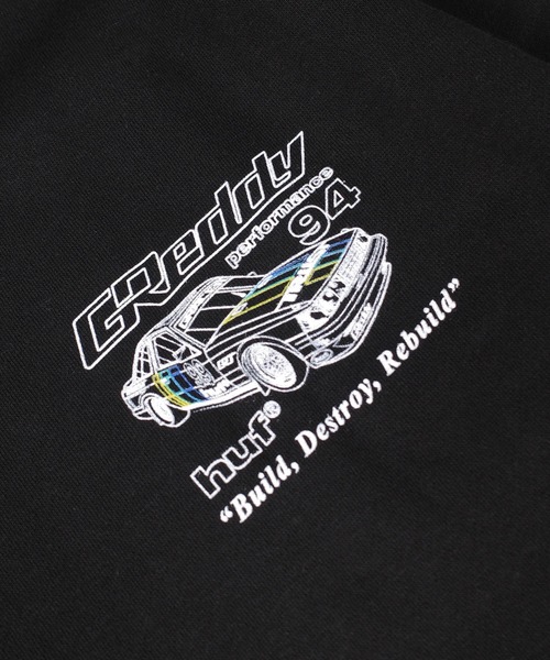 トレーナー スウェット 「C-HUF3」「HUF/ハフ」HUF X GREDDY RETRO MOD CREW SWEAT PF00815_4