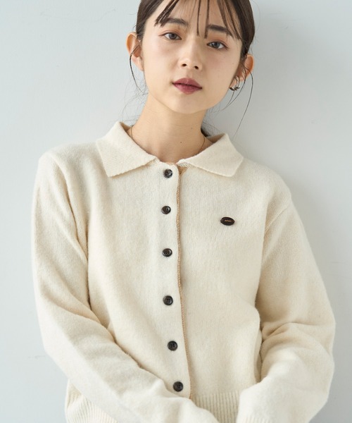 「mil」 ニットカーディガン ONESIZE ブラウン レディース_画像8
