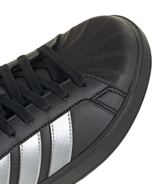 【新品 正規品】アディダス （L）黒×グレー adidas（アディダス） スニーカー ストリートトーク レディース