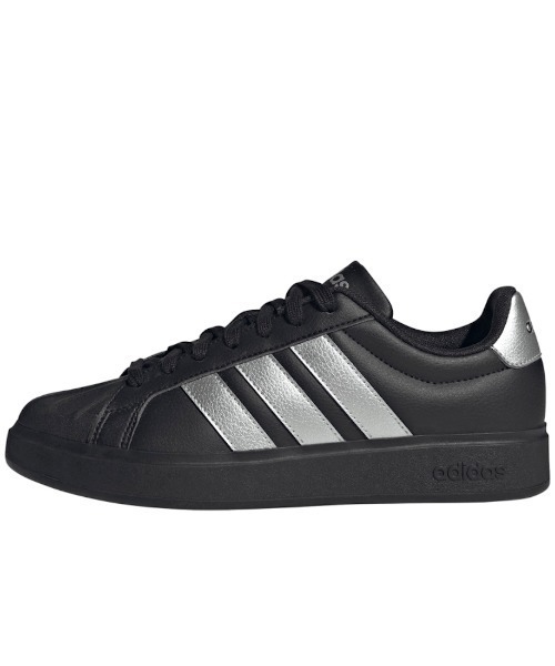 【新品 正規品】アディダス （L）黒×グレー adidas（アディダス） スニーカー ストリートトーク レディース