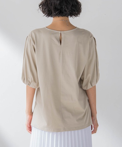 「LAUTREAMONT」 7分袖カットソー 9号 ネイビー レディース_画像8