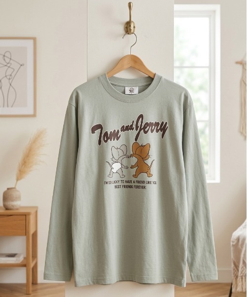 tシャツ 「TOM＆JERRY/トムとジェリー」キャラクタープリントロング