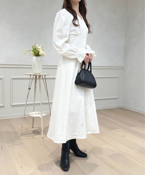 「apres jour」 長袖ワンピース X-LARGE ブラック レディース_画像8