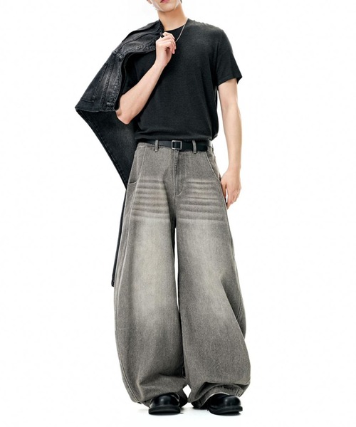 「CORPUS TOKYO」 デニムパンツ 3 ネイビー メンズ_画像4