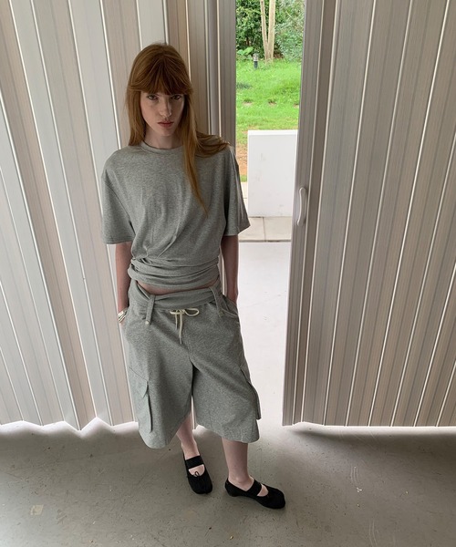 「LONSLAN」 ハーフパンツ S ダークネイビー レディース_画像6