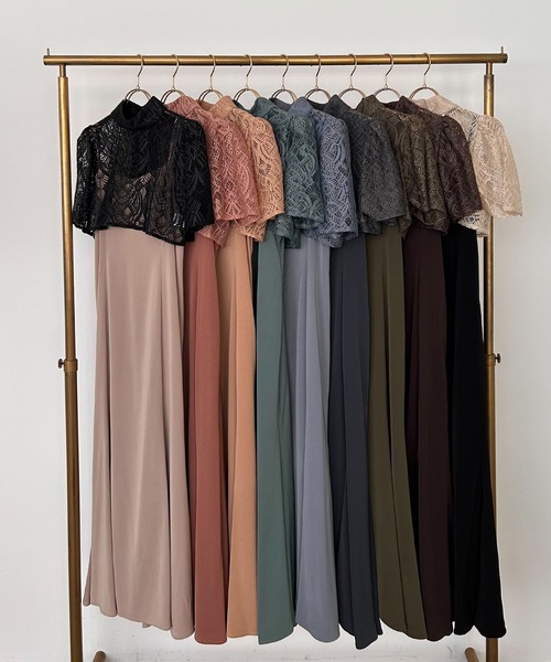 「Dorry Doll」 コンビワンピース M ブラウン レディース_画像3