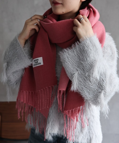 「ap retro」 ストール FREE ブルー レディース_画像9