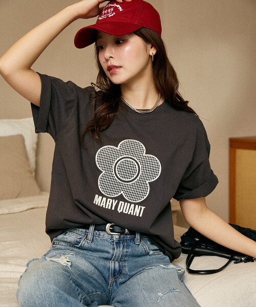 マリークワント　Tシャツ　ブラック MARY QUANT（マリークヮント） tシャツ マリークワント mary quant