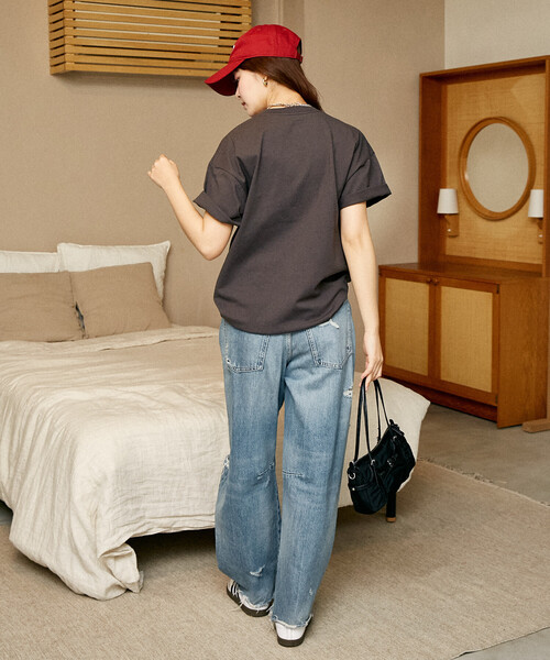 ☆未使用☆マリークワント　デイジーTシャツ MARY QUANT × PUBLUX/マリークワント 異素材デイジーアートTシャツ
