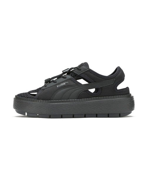 「PUMA」 フラットサンダル 24cm ブラック レディース_画像2
