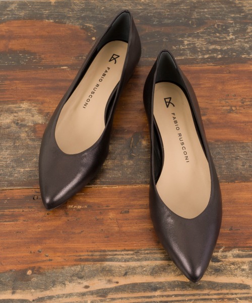 「Fabio Rusconi」 フラットパンプス 37 ブラック レディース_画像5