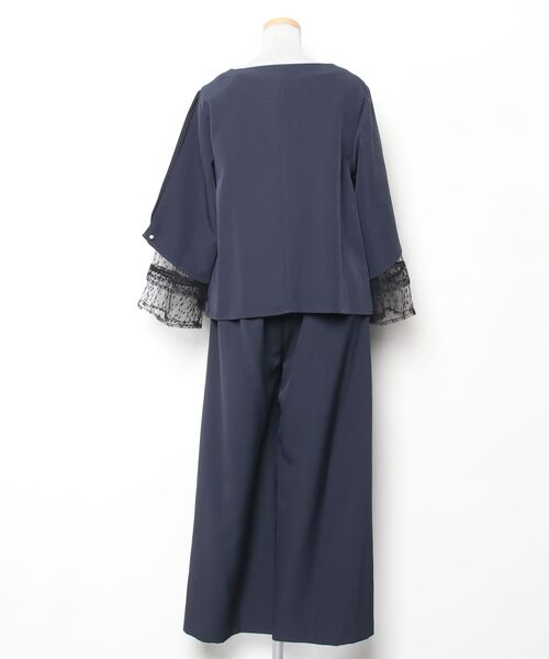 「RUIRUE BOUTIQUE」 セットアップ L ネイビー レディースの画像