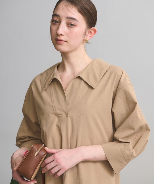 UNITED ARROWS ホワイト シャツワンピース UNITED ARROWS（ユナイテッドアローズ） ワンピース コットン