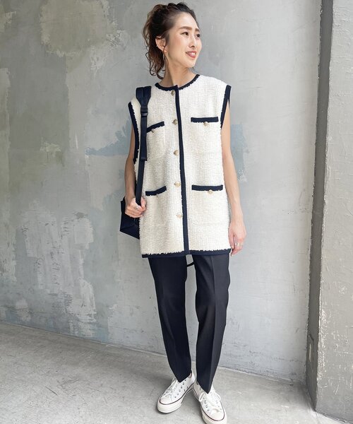 「Spick & Span」 スラックス 40 グレー レディース_画像3