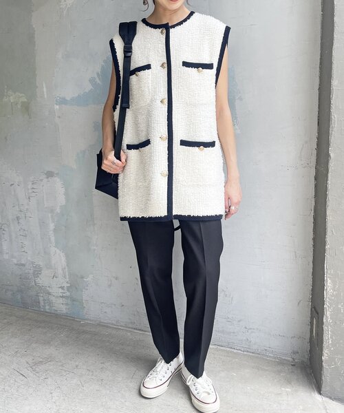「Spick & Span」 スラックス 40 グレー レディース_画像6