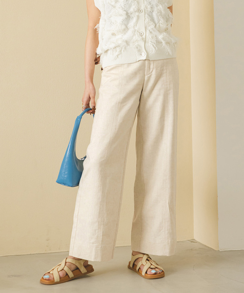 「U by SPICK&SPAN」 パンツ 36 ブラウン レディース_画像2