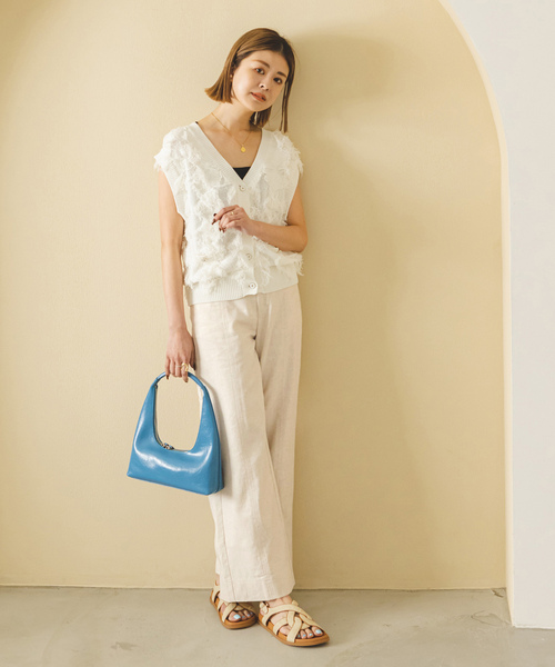 「U by SPICK&SPAN」 パンツ 36 ブラウン レディース_画像3