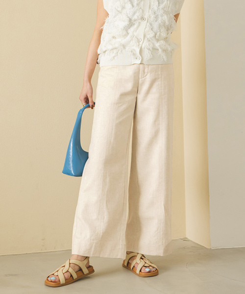 「U by SPICK&SPAN」 パンツ 36 ブラウン レディース_画像6