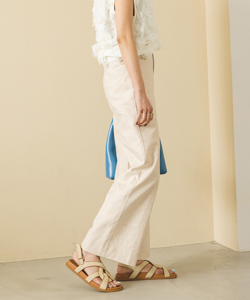 「U by SPICK&SPAN」 パンツ 36 ブラウン レディース_画像8
