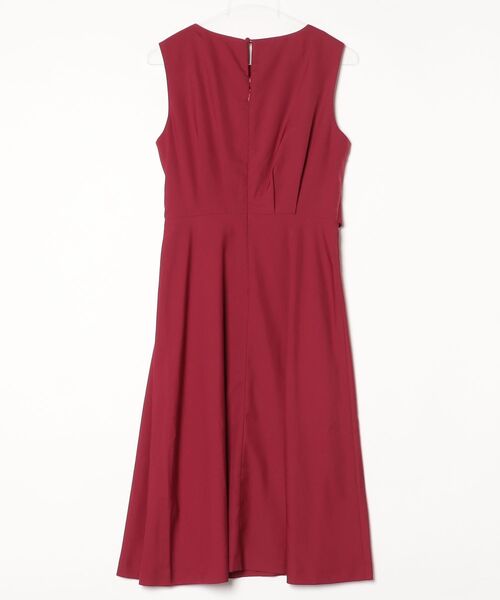 「DRESS LAB」 ノースリーブワンピース L ボルドー レディース_画像2
