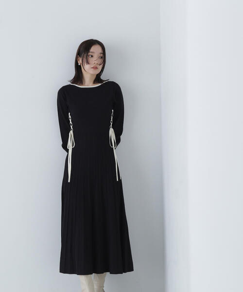 「NATURAL BEAUTY BASIC」 ニットワンピース MEDIUM パープル系その他 レディース_画像8