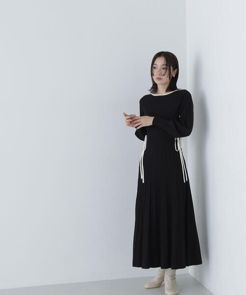 「NATURAL BEAUTY BASIC」 ニットワンピース MEDIUM パープル系その他 レディース_画像9