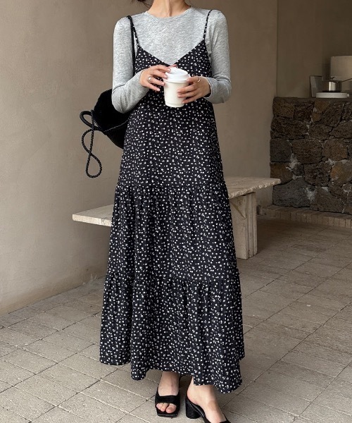 ワンピース 小花柄 キャミソールロングワンピース : ZOZOTOWN Yahoo!店
