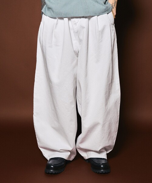 Subciety（サブサエティ） チノパン Super wide balloon chino pants