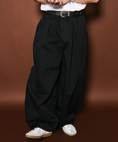 Subciety（サブサエティ） チノパン Super wide balloon chino pants 